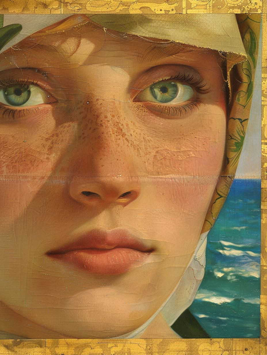 Ethereal Gaze Classical Portraiture - Image 1