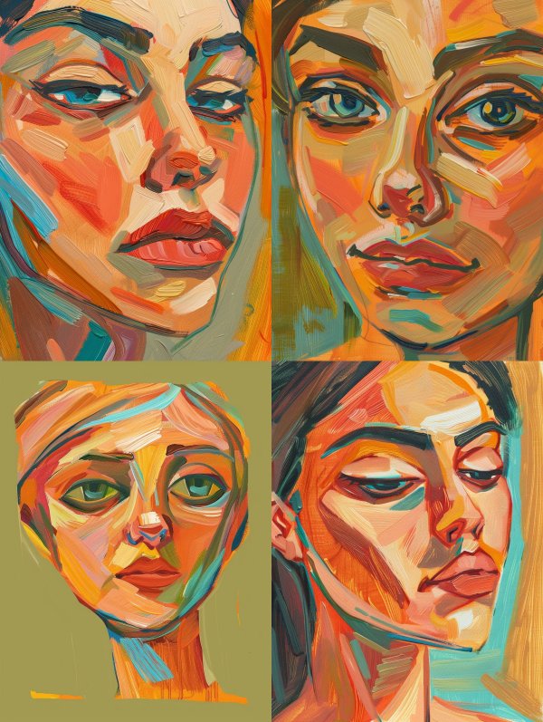 Vibrant Expressions in Oil