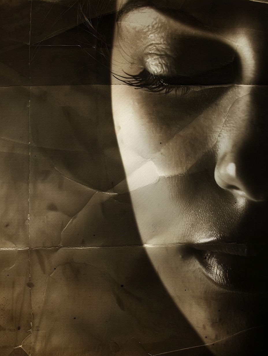 Sepia Shadow Portrait - Image 3
