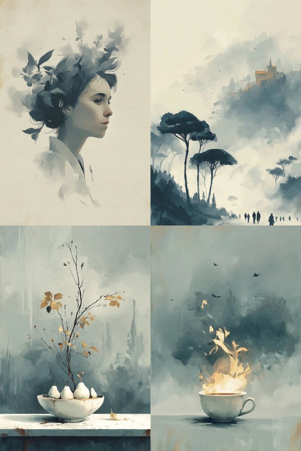 Whispers of a Dreamy Blue Realm