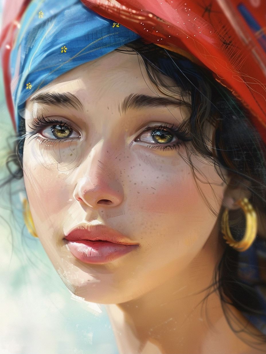 Sun-Drenched Bohemian Portrait
