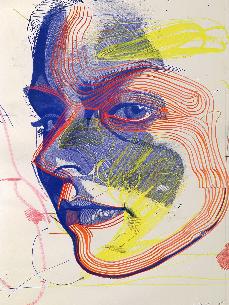 Prismatic Linear Portrait Study - Image 2
