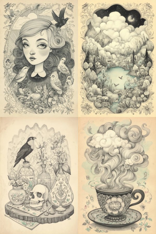 Vintage Ink Enchantment