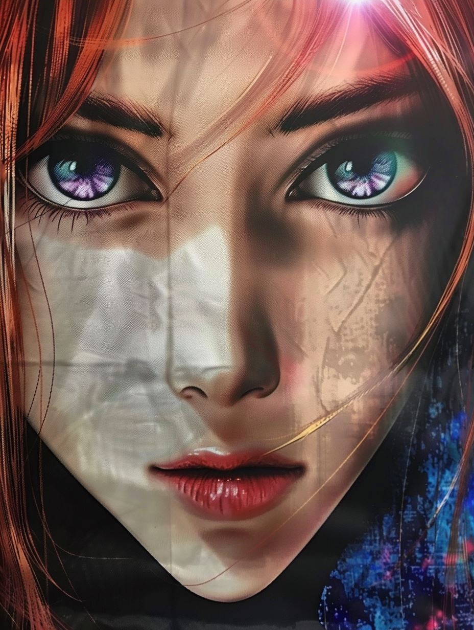Ethereal Gaze Through Rain - Image 4