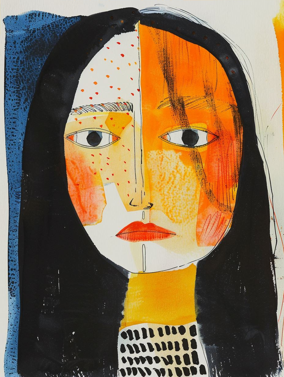 Abstract Portraits in Vibrant Hues - Image 4