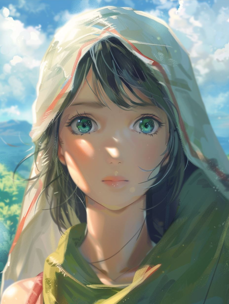 Ethereal Gaze of Sunlit Youth - Image 3