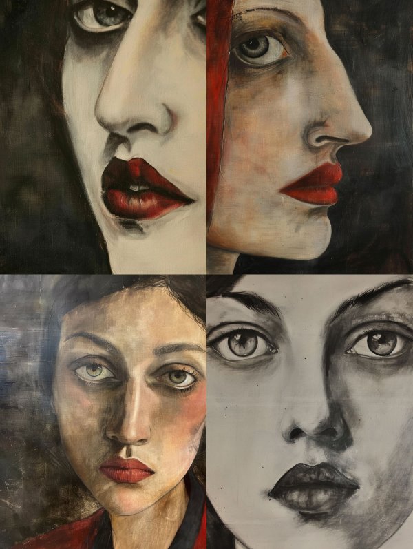 Fragmented Gaze of Melancholy