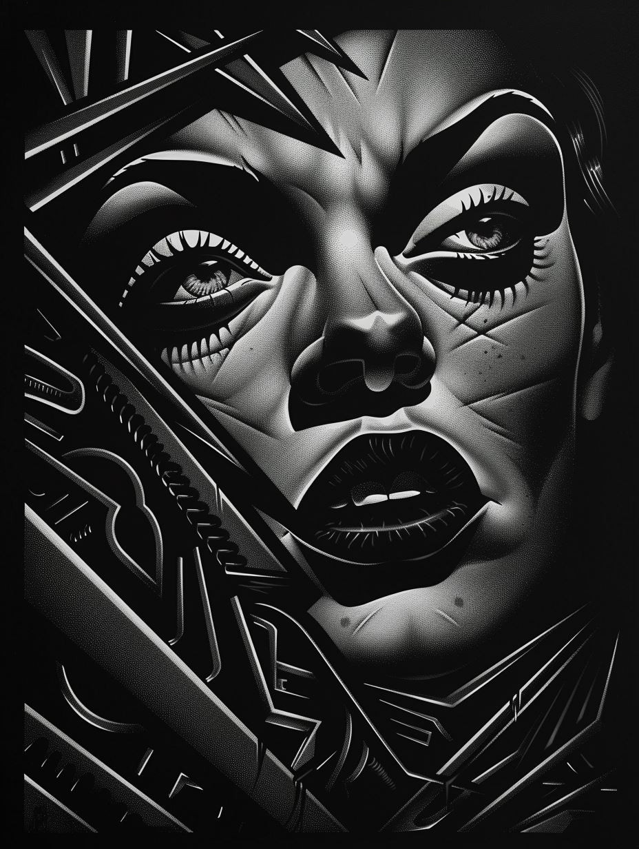 Dark Surrealist Monochrome Portraits - Image 4