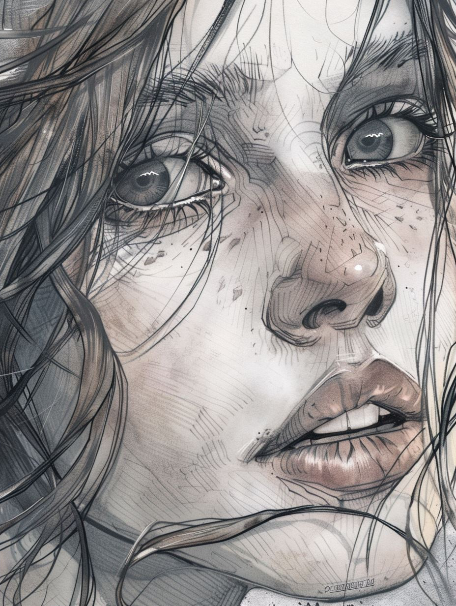 Ethereal Gaze: Digital Portrait Studies - Image 2