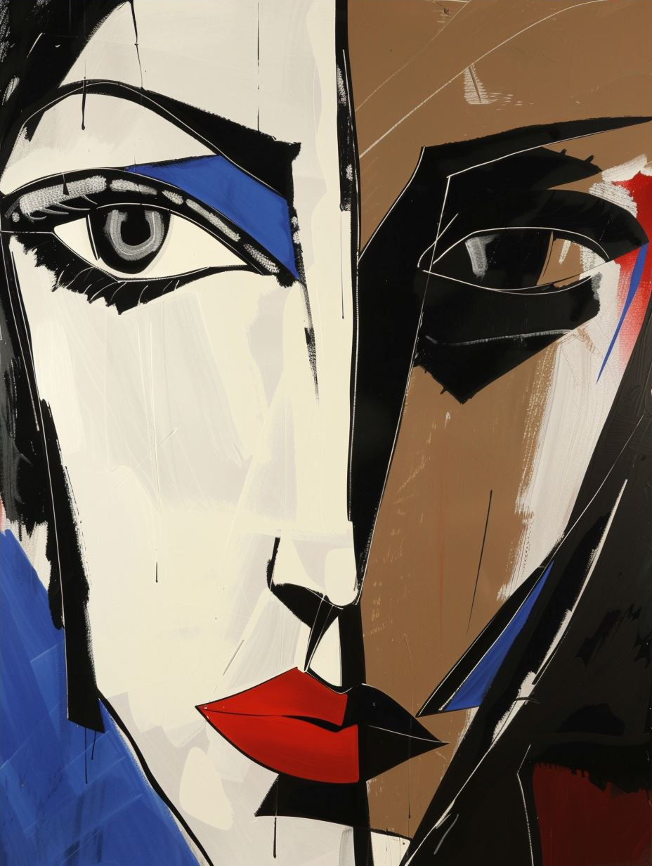 Abstract Faces in Bold Primary Colors - Image 4