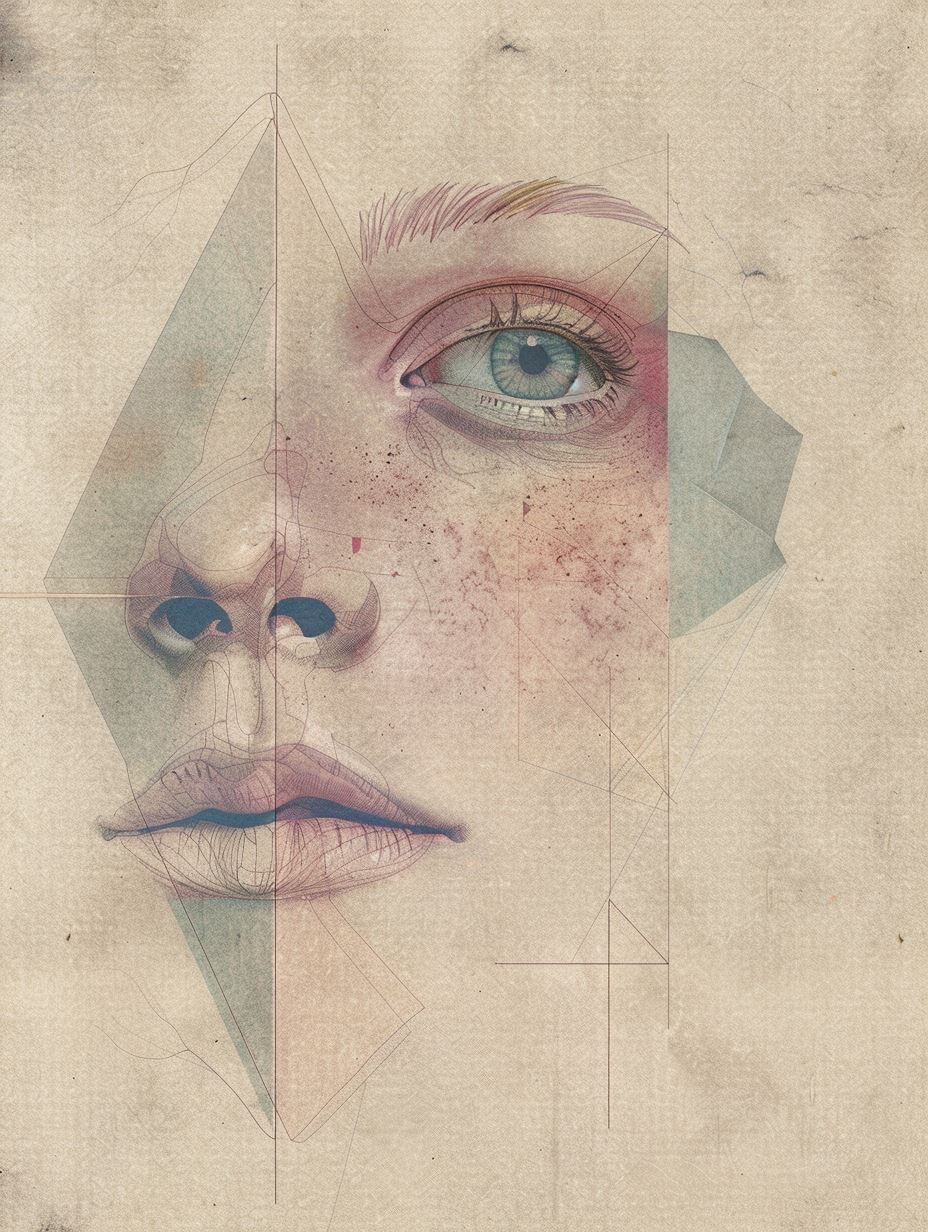 Geometric Soul: A Study of Fragmented Beauty - Image 2