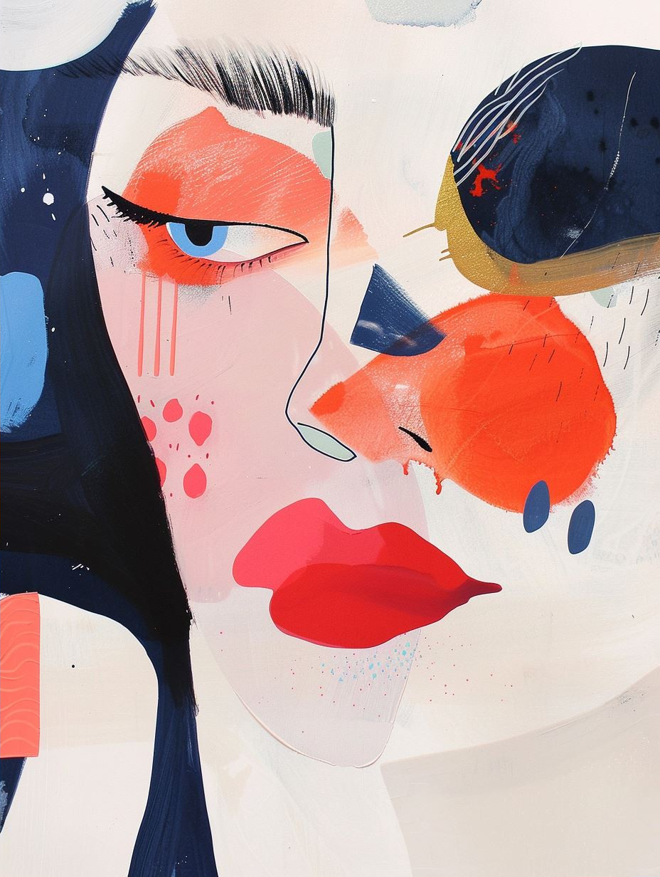 Abstract Fragmented Female Portraits - Image 2