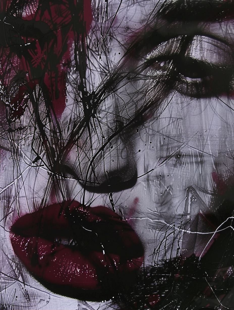 Crimson Chaos Portrait - Image 1