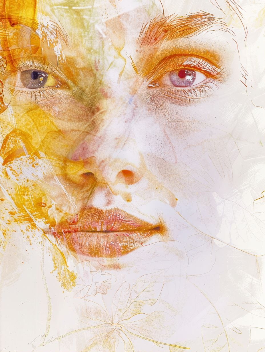 Golden Echoes of a Woman's Soul - Image 1