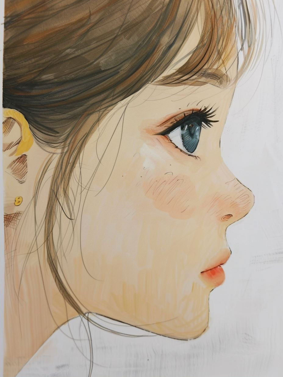 Ethereal Gaze: Anime Portrait Studies - Image 2