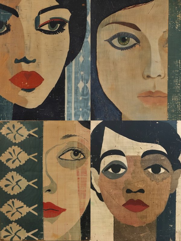 Vintage Art Deco Portraiture
