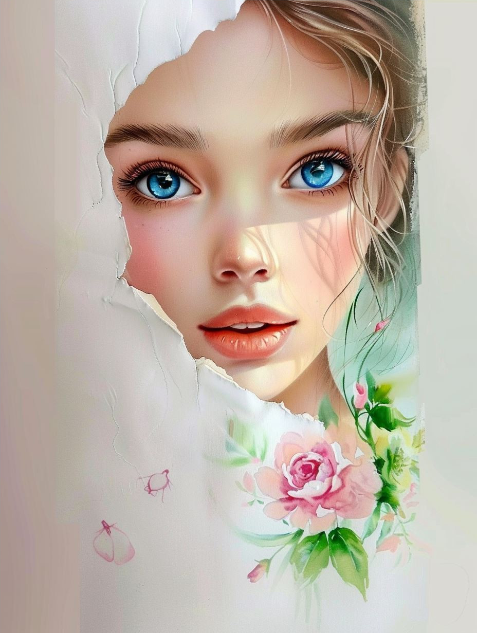 Ethereal Blooms: A Portrait Series - Image 4
