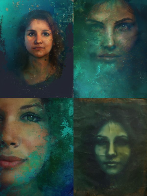 Ethereal Echoes in Teal and Azure