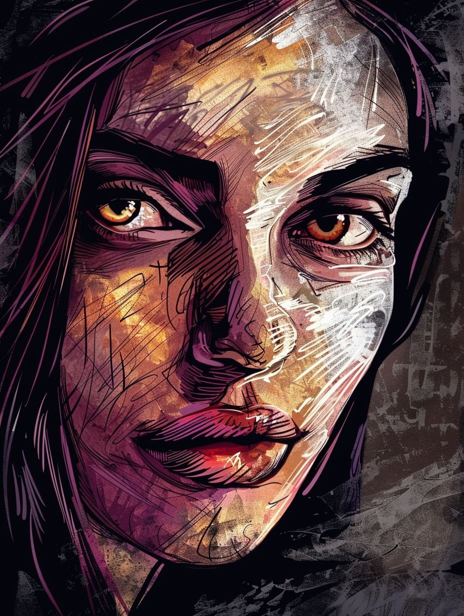 Gritty Urban Expressionist Portrait