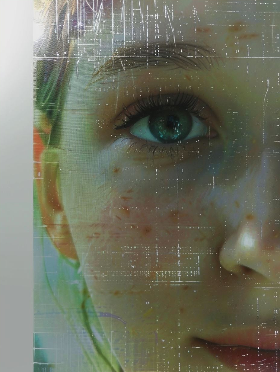 Digital Glitch Ethereal Gaze - Image 4