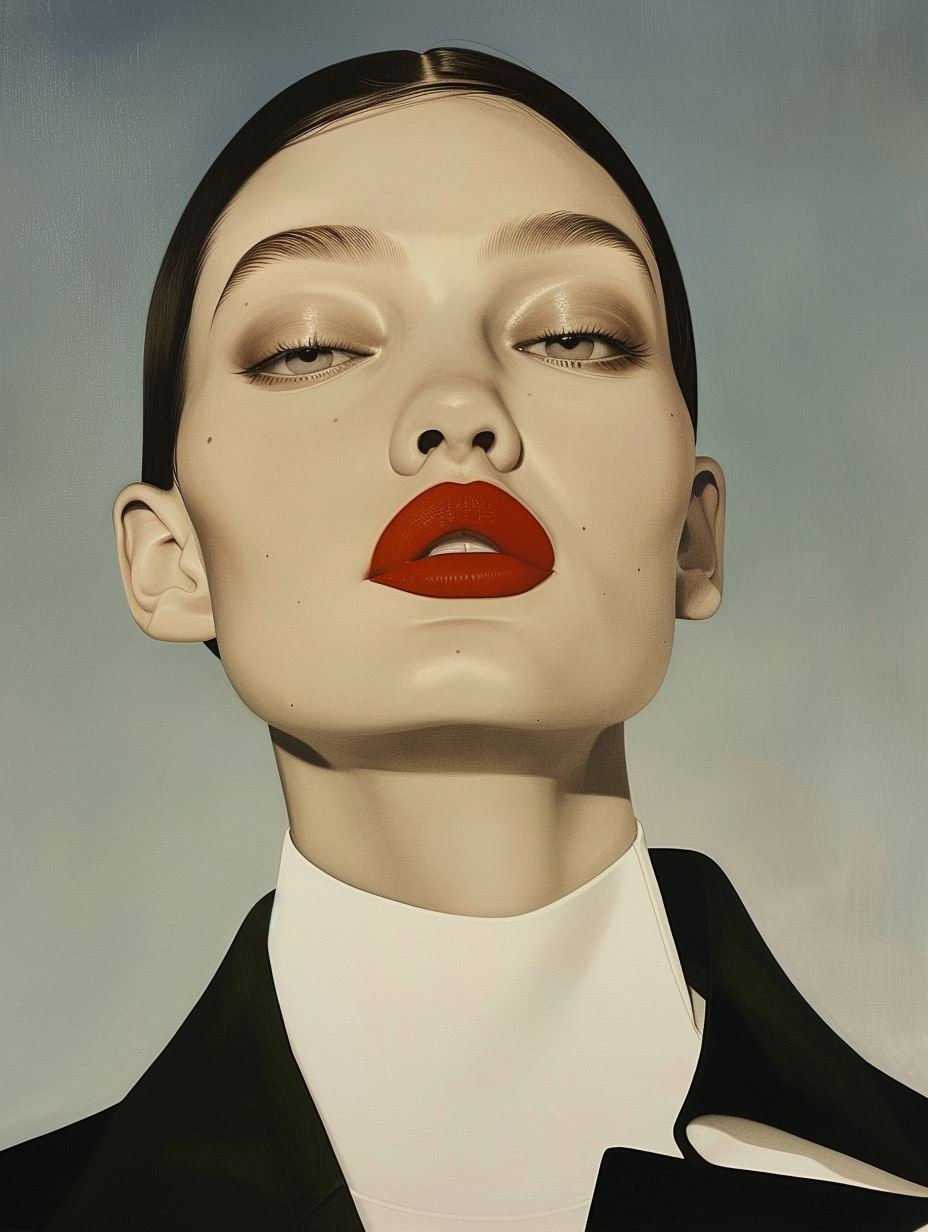 Hyper-Realistic Minimalist Beauty Portrait - Image 2
