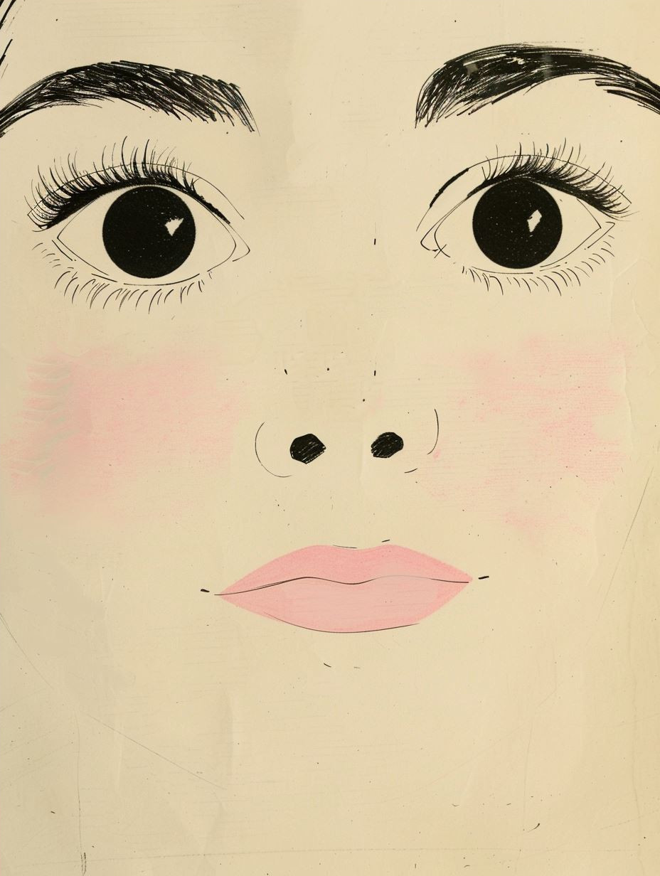 Serene Pink Dream Portrait - Image 4