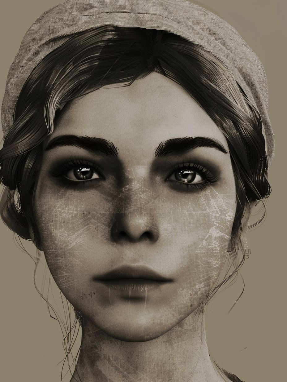 Moody Charcoal Portrait Studies - Image 3