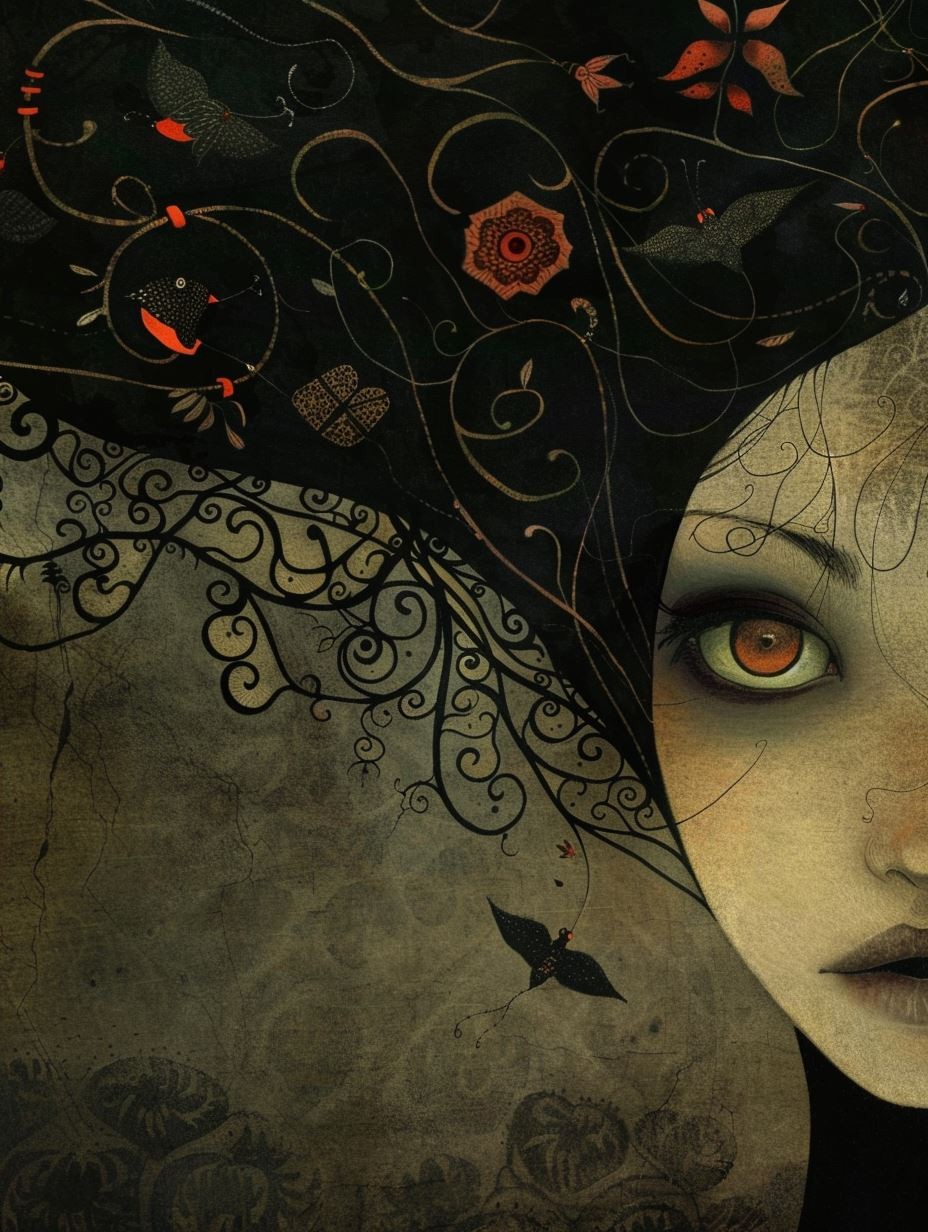 Haunting Gaze of Melancholy - Image 2