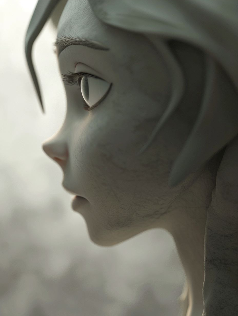 Ethereal Gazes: Stylized Digital Portraits - Image 3