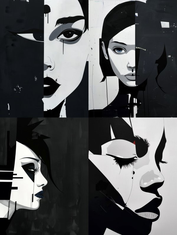 Noir Fragments of Feminine Soul
