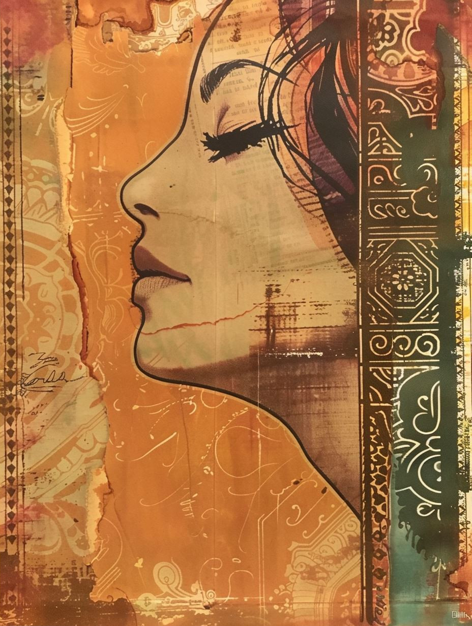 Golden Ethereal Portrait Art - Image 2