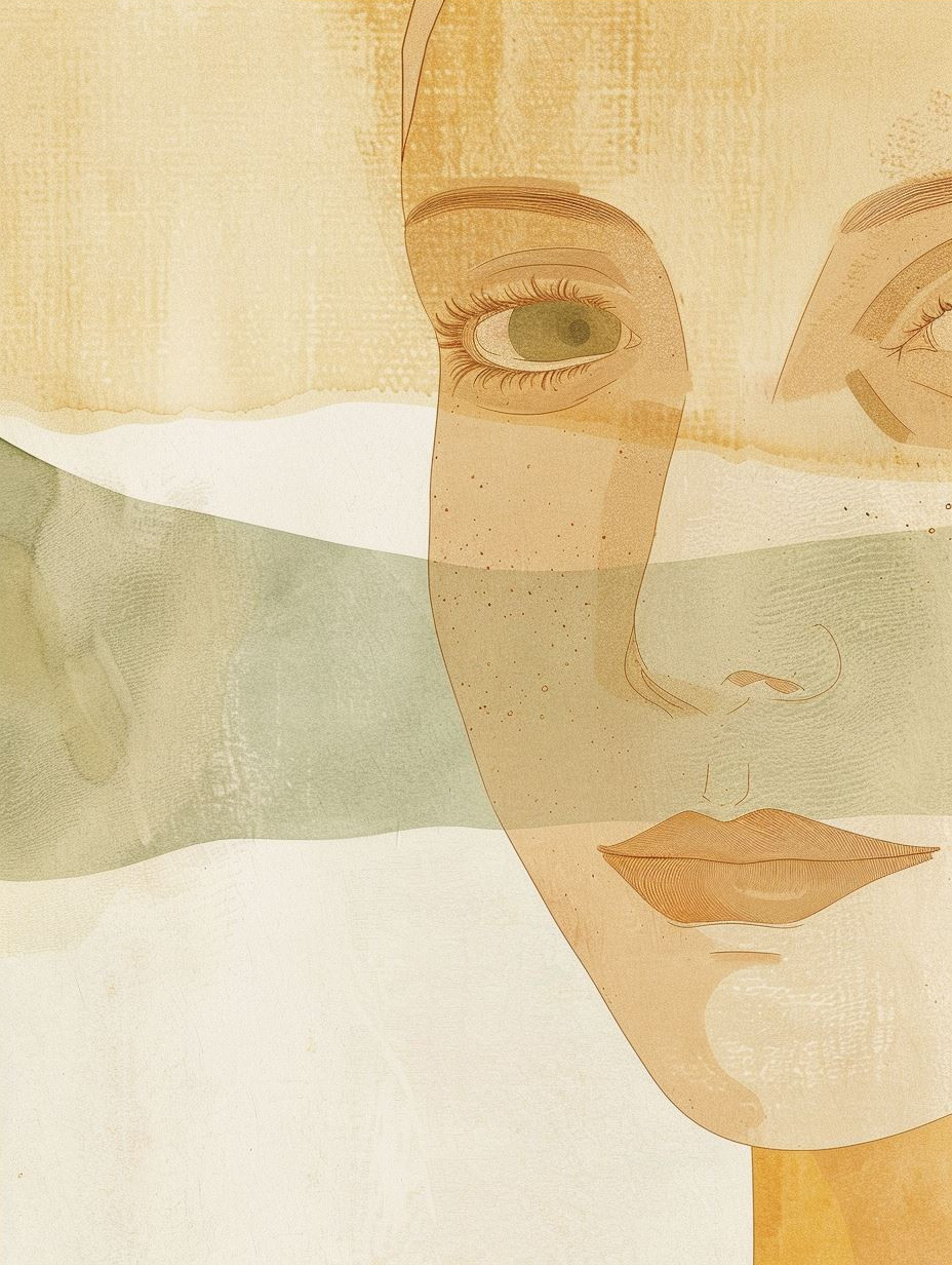 Ethereal Golden Watercolor Profile - Image 4