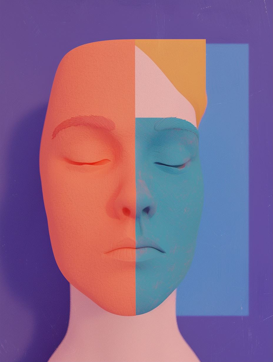 Prismatic Surrealist Portrait Studies - Image 1