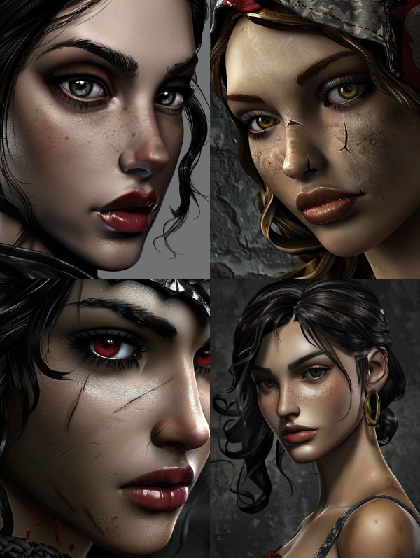 Dark Cinematic Fantasy Portraits