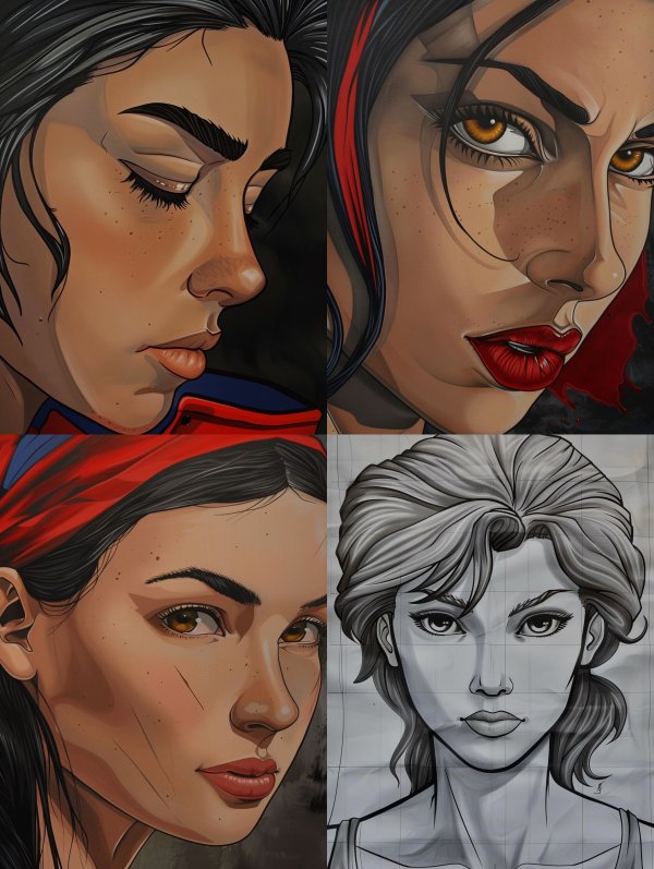 Melancholy Digital Portrait Study