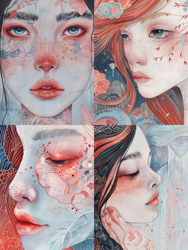 Ethereal Portraits of Floral Dreams
