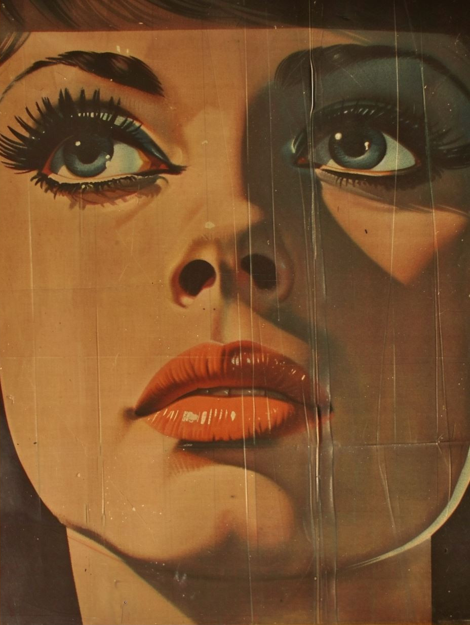 Vintage Mid-Century Pop Art Portraits - Image 2
