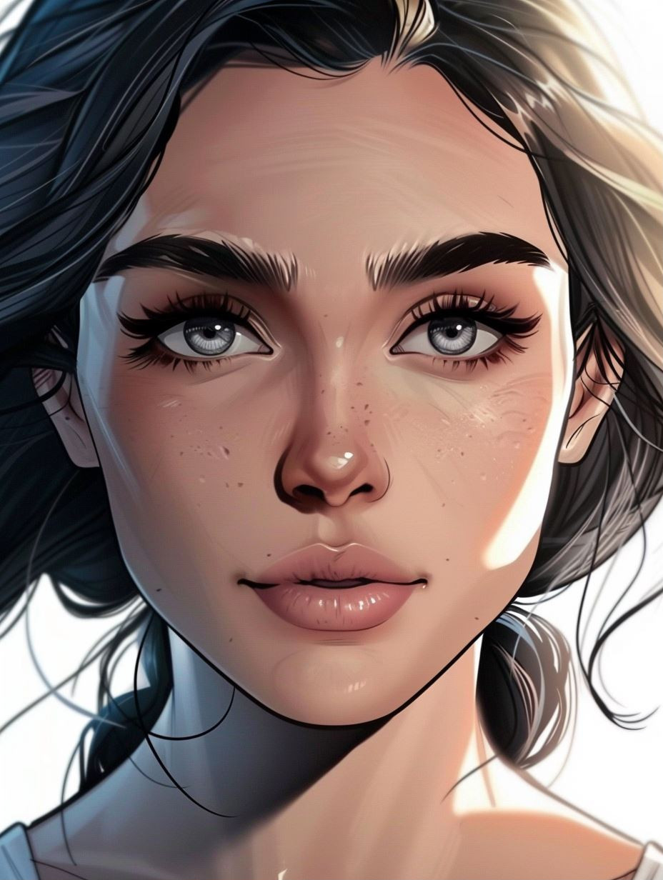 Digital Portraits of a Freckled Muse - Image 1