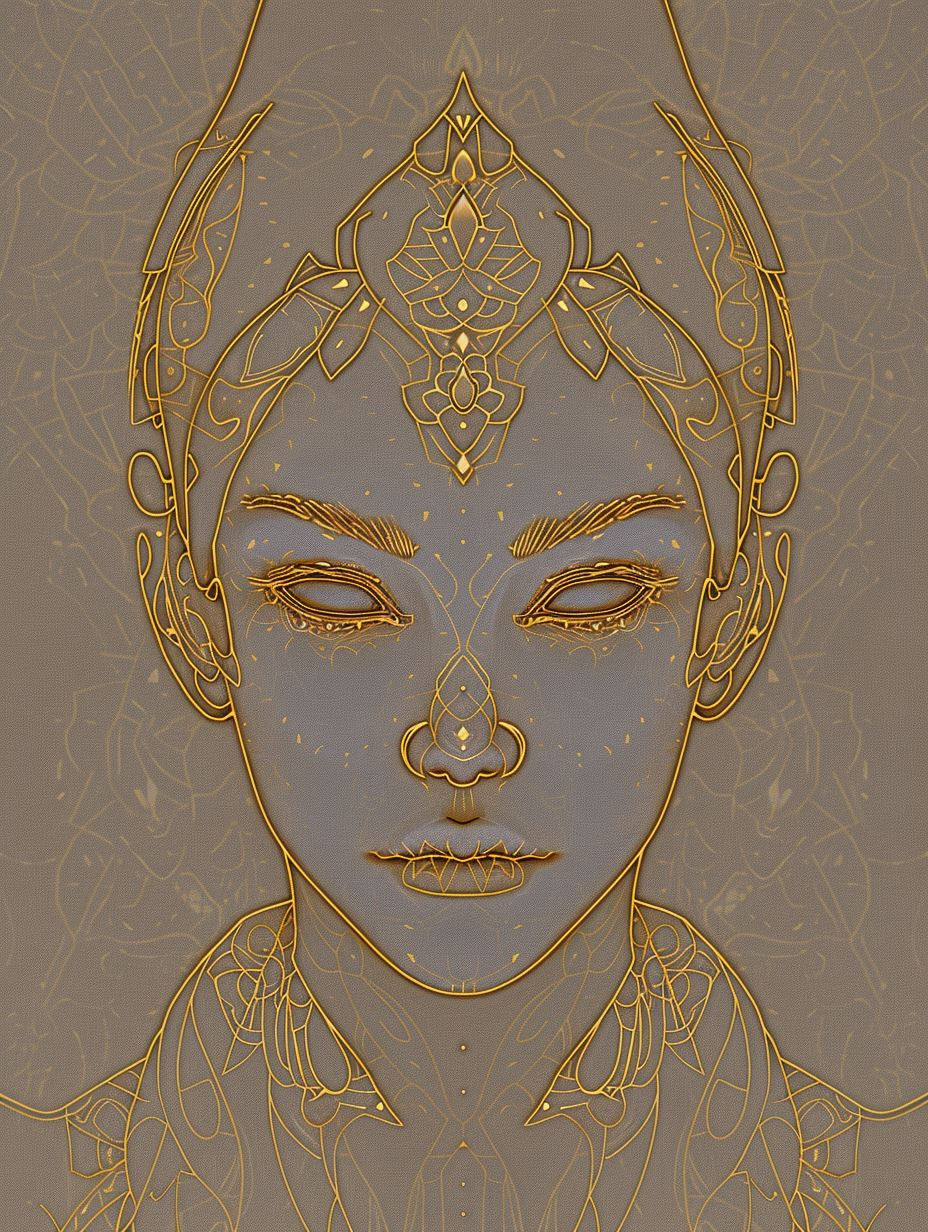 Ethereal Golden Portrait Studies - Image 3