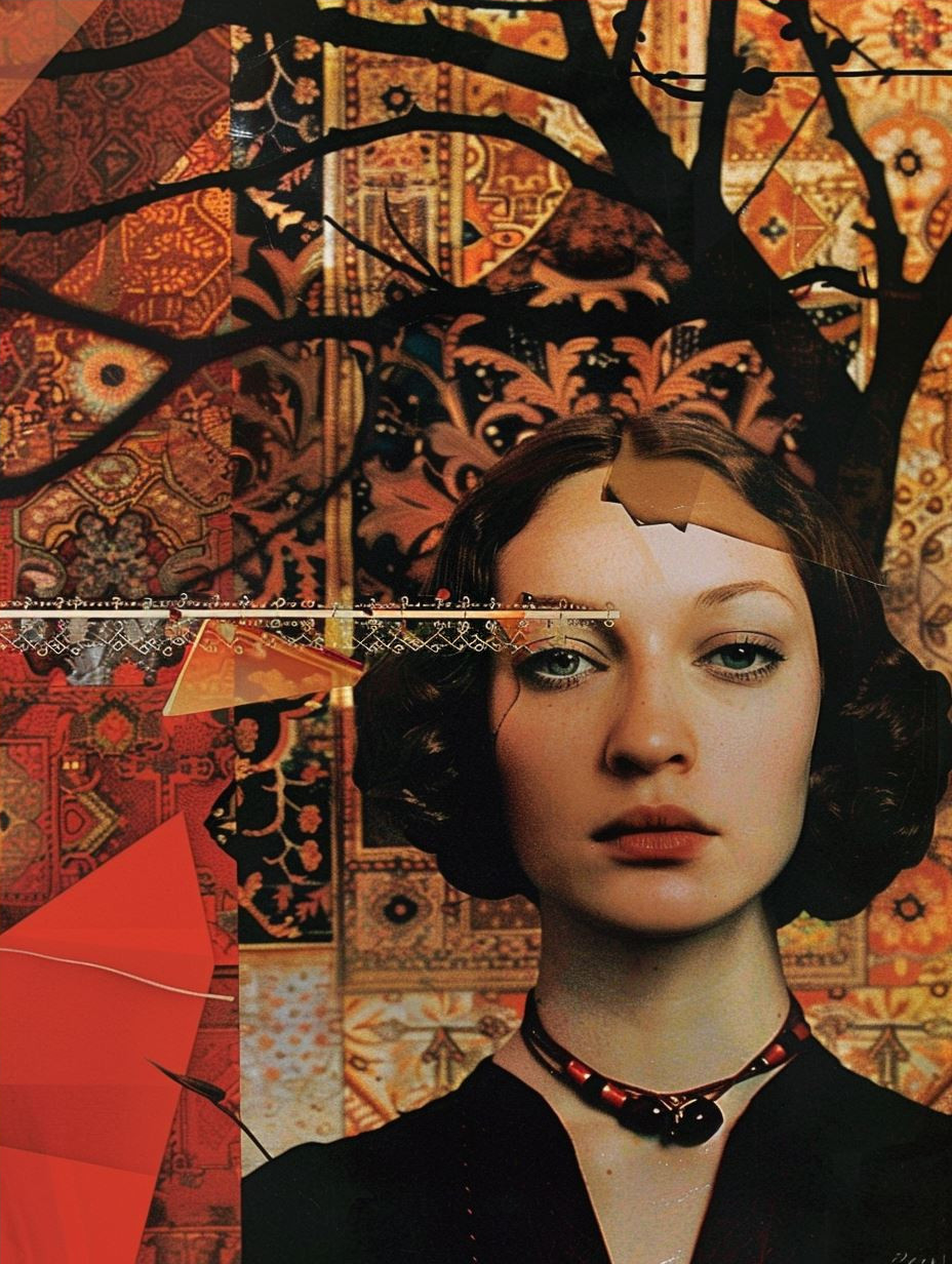 Fragmented Visions of Crimson Elegance - Image 4