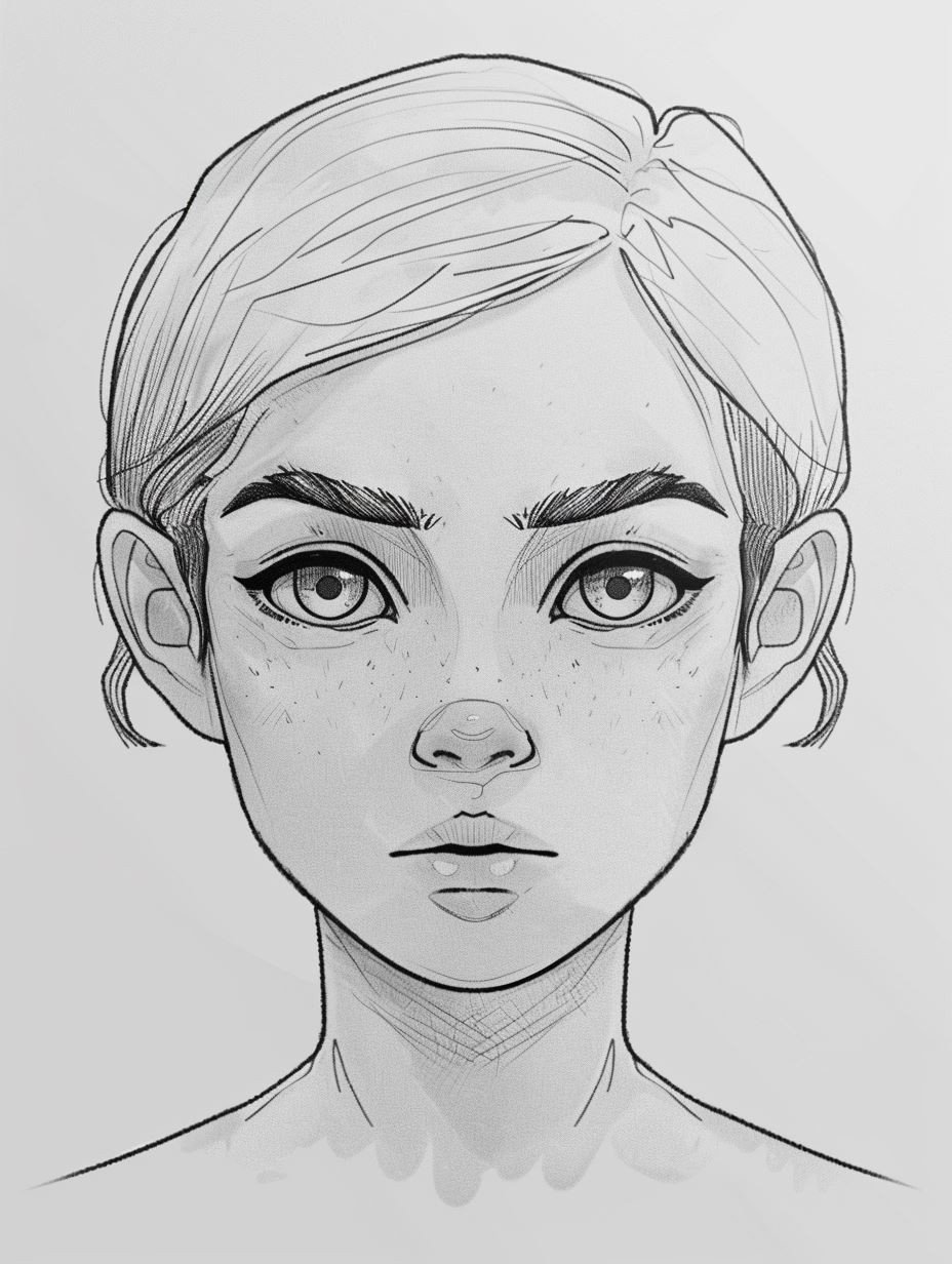 Ethereal Graphite Portrait Study - Image 2