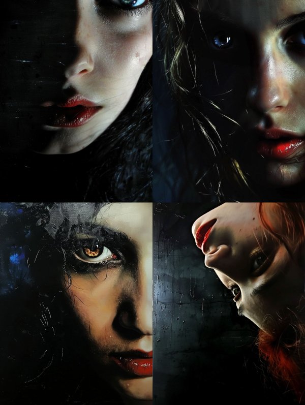 Shadows of Ethereal Feminine Gazes