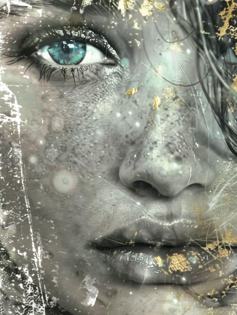 Glittering Gaze Through Frozen Glass - Image 2