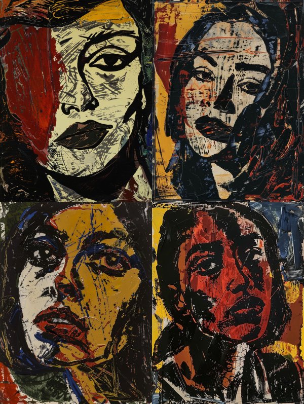 Fragmented Souls in Bold Color