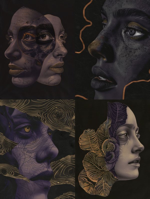 Surrealist Shadows and Ethereal Forms