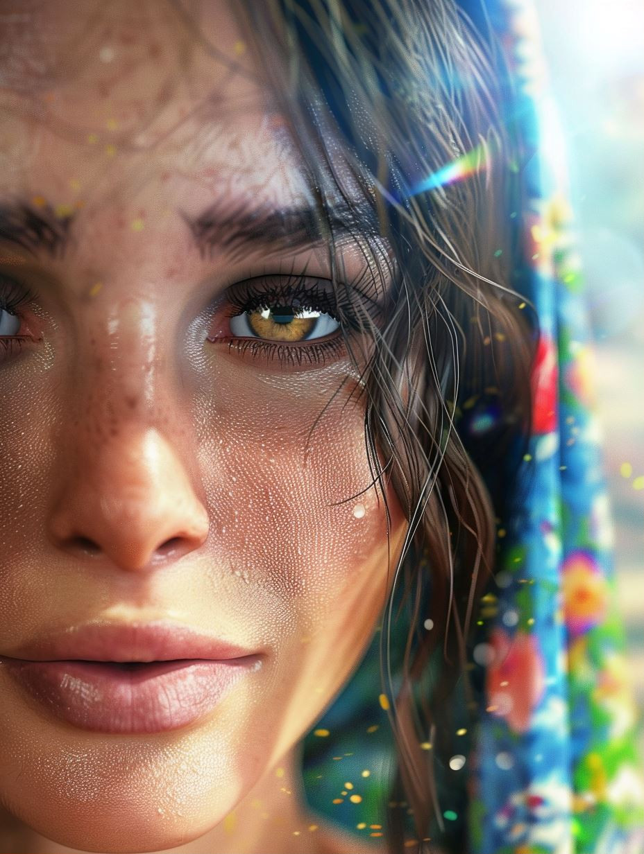 Ethereal Gaze: A Study of Light and Water - Image 1