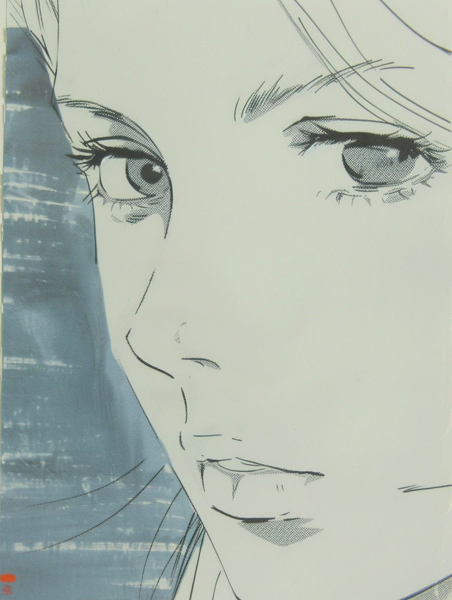 Ethereal Gaze: A Study in Ink - Image 2