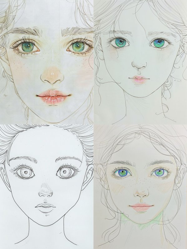 Ethereal Pencil Portrait Study