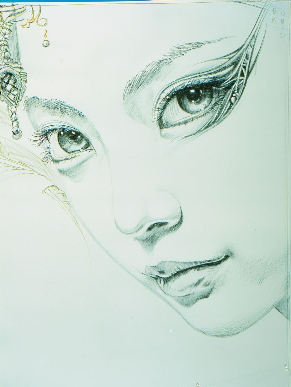 Vibrant Abstract Portrait Study - Image 4