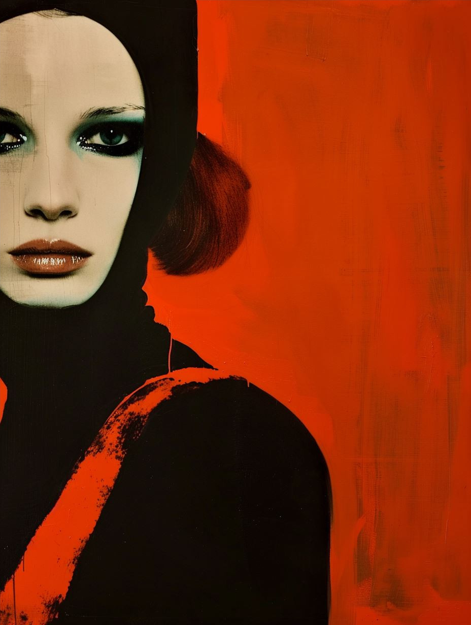 Crimson Contrast Couture - Image 4